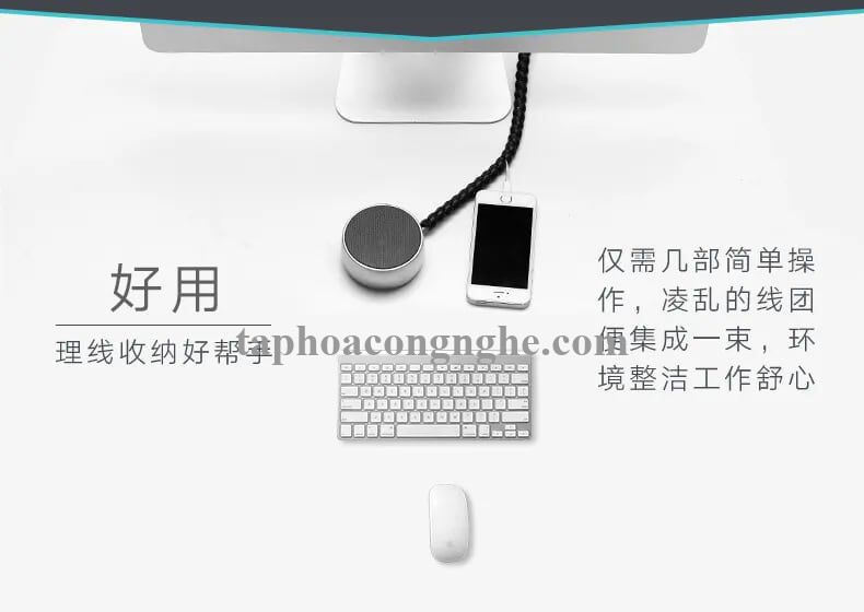 Ugreen 30821 5M Size 10mm màu Đen Dây ống xoắn PE bảo vệ cáp cao cấp LP122 30030821